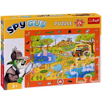Puzzle Trefl din 24 de piese - Spy Guy, Safari