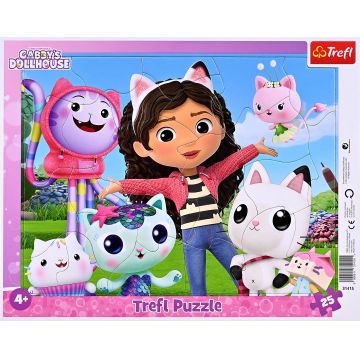 Puzzle Trefl din 25 de piese - Faceți cunoștință cu Gabby