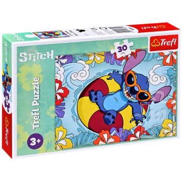 Puzzle Trefl din 30 de piese - Lilo și Stitch în vacanță