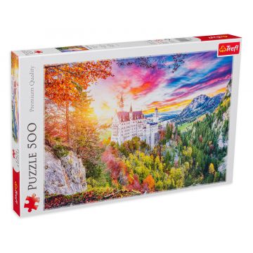 Puzzle Trefl din 500 de piese - Castelul Neuschwanstein, Germania