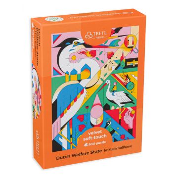 Puzzle Trefl din 500 de piese - Păsări colorate