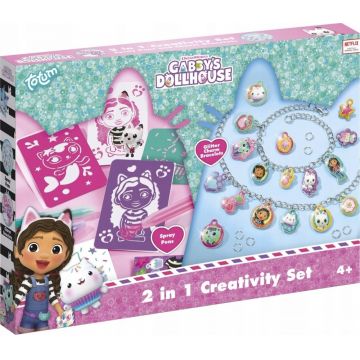 Set creativ 2 în 1 Totum - Creează-ți brățări, Gabby's Dollhouse
