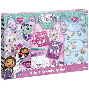 Set creativ 3 în 1 Totum - Creează-ți brățări, Gabby's Dollhouse
