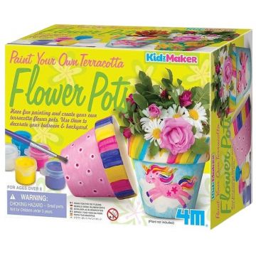 Set creativ 4M - Ghivece pentru colorat