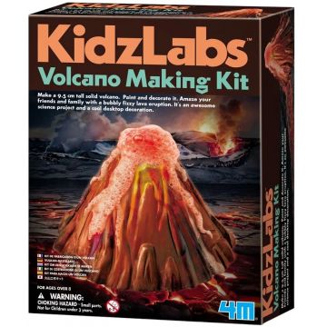Set creativ 4M Kidz Labs - Aranjează și colorează un vulcan