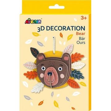 Set creativ Avenir - Fă-ți singur 3D decorațiune, Ursuleț