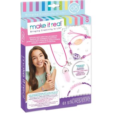 Set creativ Make it Real - Creează-ți bijuterii cu pietre prețioase