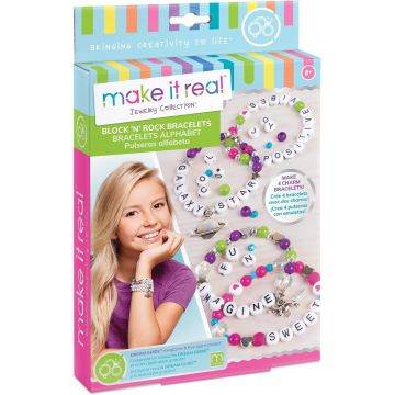 Set creativ Make it Real - Creează-ți brățări cu litere