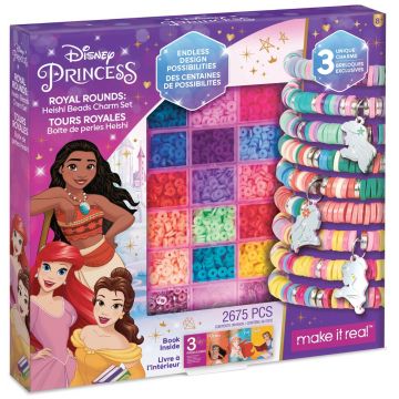 Set creativ Make it Real - Creează-ți brățări, Prințesele Disney