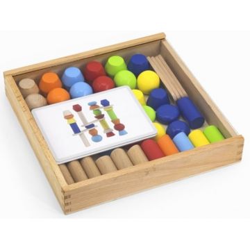 Set de joc Viga - Figuri de lemn pentru echilibrare