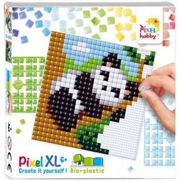 Set de pixeli creativ  Pixelhobby - XL, Panda într-un copac