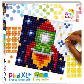 Set de pixeli creativ  Pixelhobby - XL, Rachetă