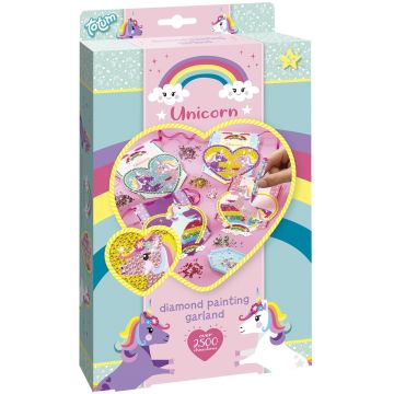 Totum Creative Set - Ghirlandă de diamante cu unicorn
