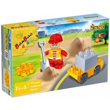 Constructor BanBao Young Ones - Muncitor în construcții, 4 piese