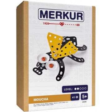 Constructor de metal Merkur - Musca, 41 piese