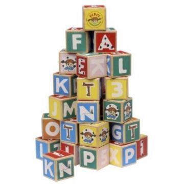 Constructor din lemn Pippi - Pippi, 36 piese