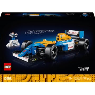 Constructor LEGO Icons Formula 1 - Williams Racing FW14B şi  Nigel Mansell (10353)
