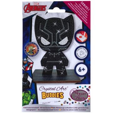 Figurină cu diamant  Craft Buddy - Pantera Neagră