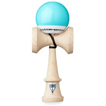 Joc de dexteritate din lemn KROM Kendama - Pop Kendama, albastru