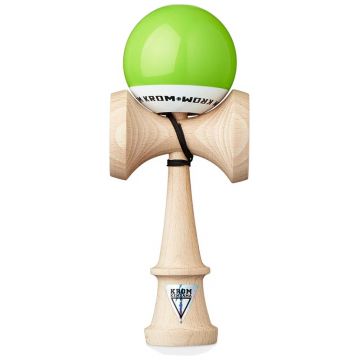Joc de dexteritate din lemn KROM Kendama - Pop Kendama, verde deschis