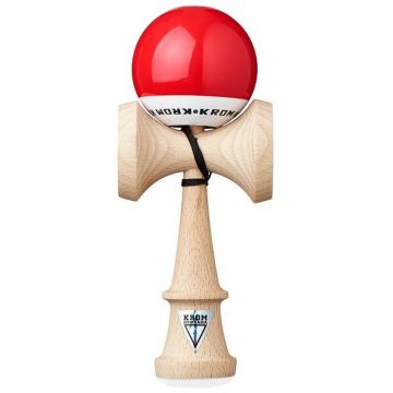 Joc de dexteritate din lemn KROM Kendama - Pop LOL Kendama, roșu