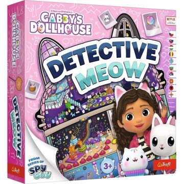Joc de societate Gabby’s Dollhouse: Detective Meow - Pentru copii