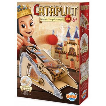 Joc educativ de asamblare Buki France - Fă-ți propria catapultă