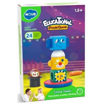 Joc inteligent pentru copii Hola Toys Educational - Aventurile în circ