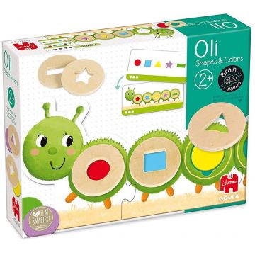 Joc pentru copii Goula - puzzle Caterpillar, forme și culori