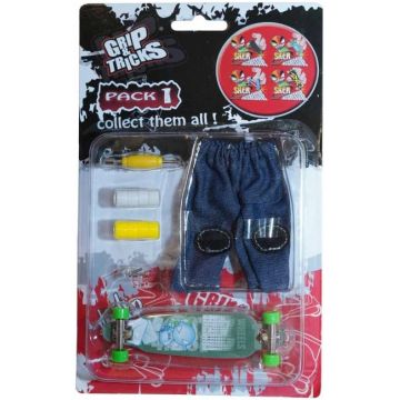 Jucărie cu degetulGrip & Trick - Longboard, turcoaz