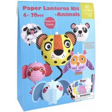 Kit de fabricare a felinarelor din hârtie Tooky Land - Animale