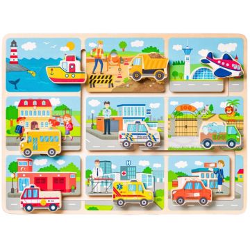 Labirint de lemn Woodyland - Vehicule