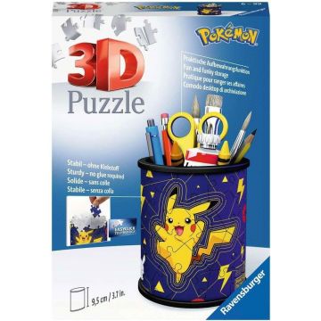 Puzzle 3D Ravensburger din 54 de piese - Suport creioane Pokemon