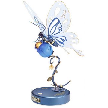 Puzzle 3D Robo Time din 79 de piese - Fluture albastru
