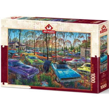 Puzzle Art Puzzle din 1000 de piese - Cimitirul de mașini