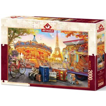 Puzzle Art Puzzle din 2000 de piese - Parc de distracții