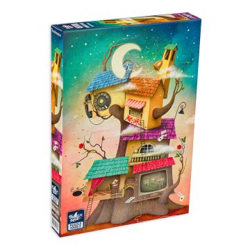 Puzzle Black Sea din 1000 de piese - Casa din copac