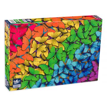 Puzzle Black Sea din 1000 de piese - Curcubeu de fluturi