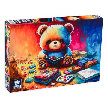 Puzzle Black Sea din 1000 de piese - Ursulețul jucauș