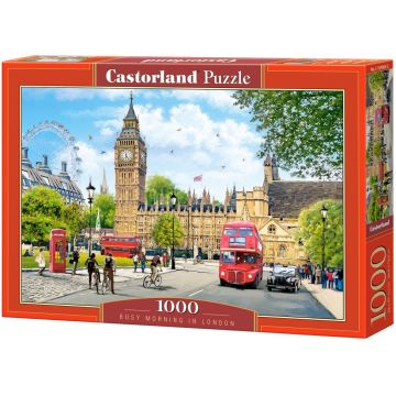 Puzzle Castorland din 1000 de piese - Dimineață aglomerată în Londra