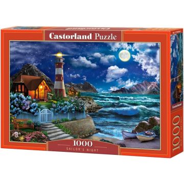 Puzzle Castorland din 1000 de piese - Noaptea marinarului