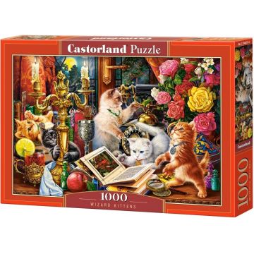 Puzzle Castorland din 1000 de piese - Pisicuțe vrăjitoare