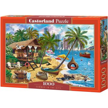 Puzzle Castorland din 1000 de piese - Vară în oraș