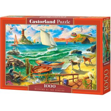 Puzzle Castorland din 1000 de piese - Weekend pe malul mării