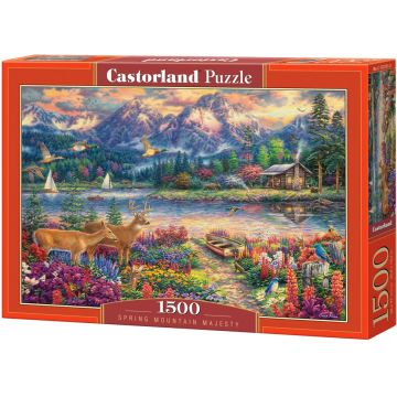 Puzzle Castorland din 1500 de piese - Frumusețe muntoasă de primăvară