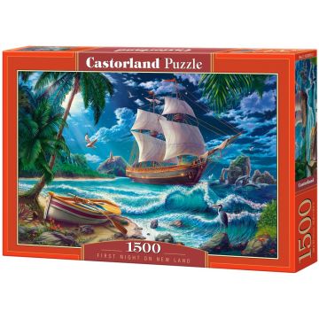 Puzzle Castorland din 1500 de piese - Prima noapte în Noile Teritorii