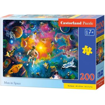 Puzzle Castorland din 200 de piese - Om în spațiu