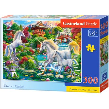 Puzzle Castorland din 300 de piese - Grădina unicornilor
