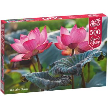 Puzzle Cherry Pazzi din 500 de piese - Pink Lotus