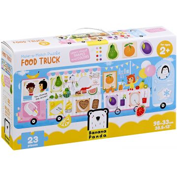 Puzzle de podea Banana Panda din 23 de piese - Caravana cu alimente